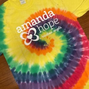 Amanda Hope Tie-dye Logo Short Sleeve Shirt