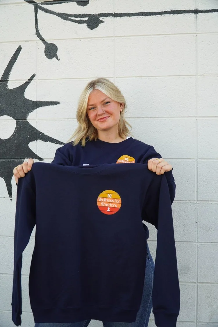Wellness for Warriors Crewneck - Navy