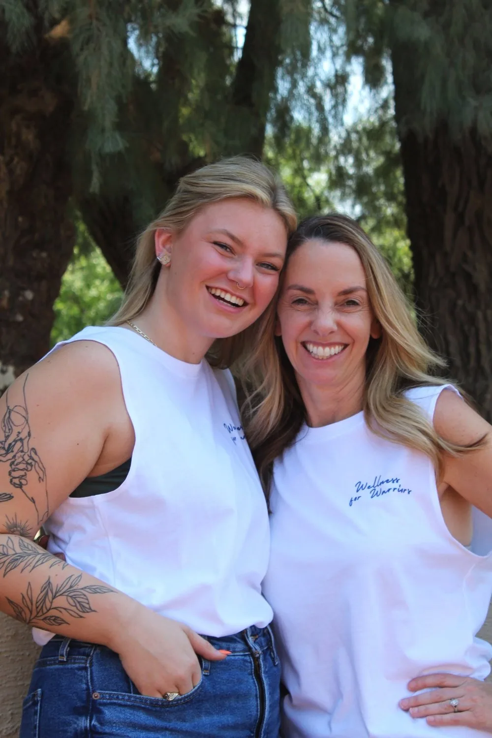 Wellness for Warriors Muscle Tank - White