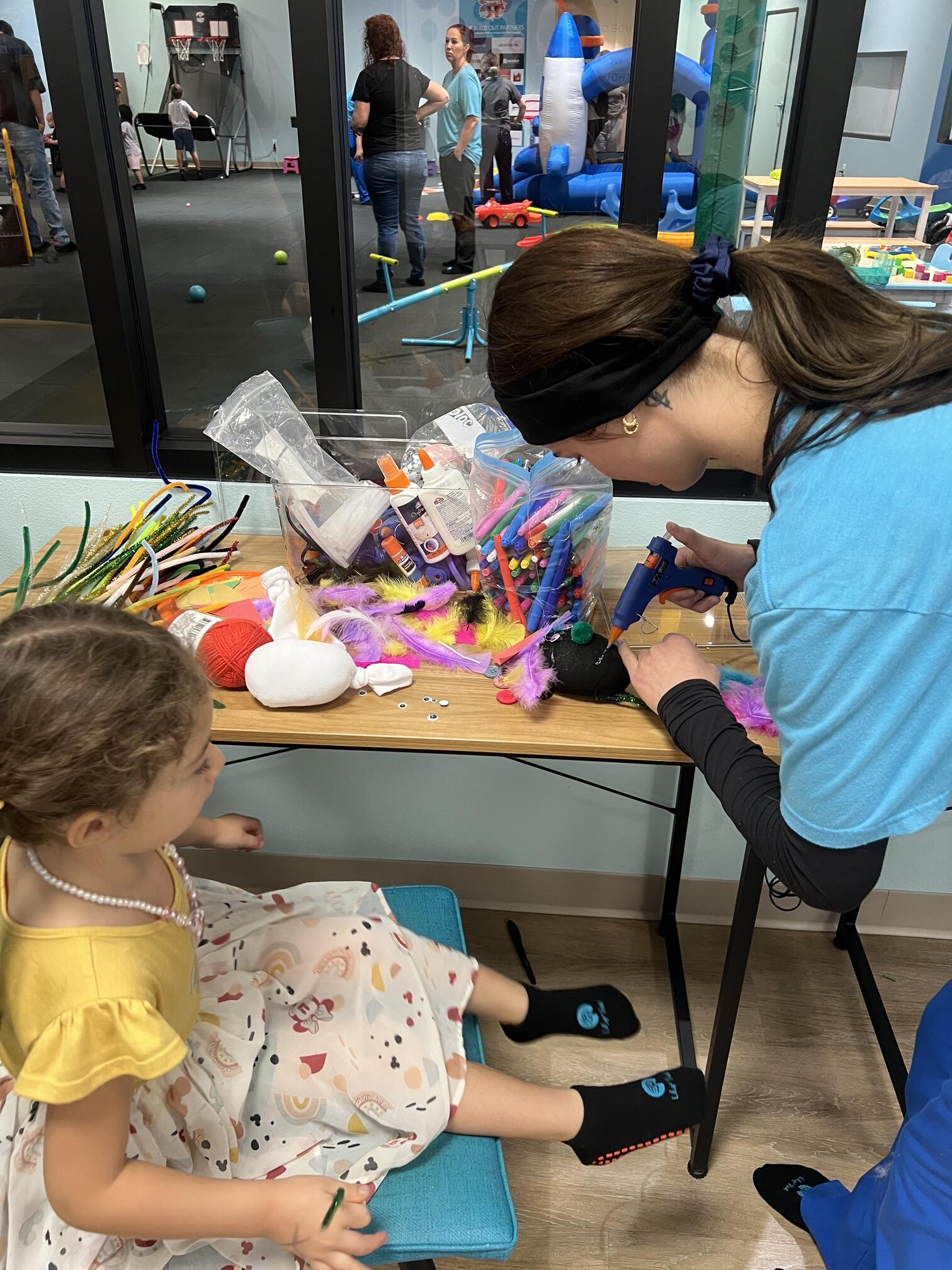 Kids and families at the Lily's Pad wellness event