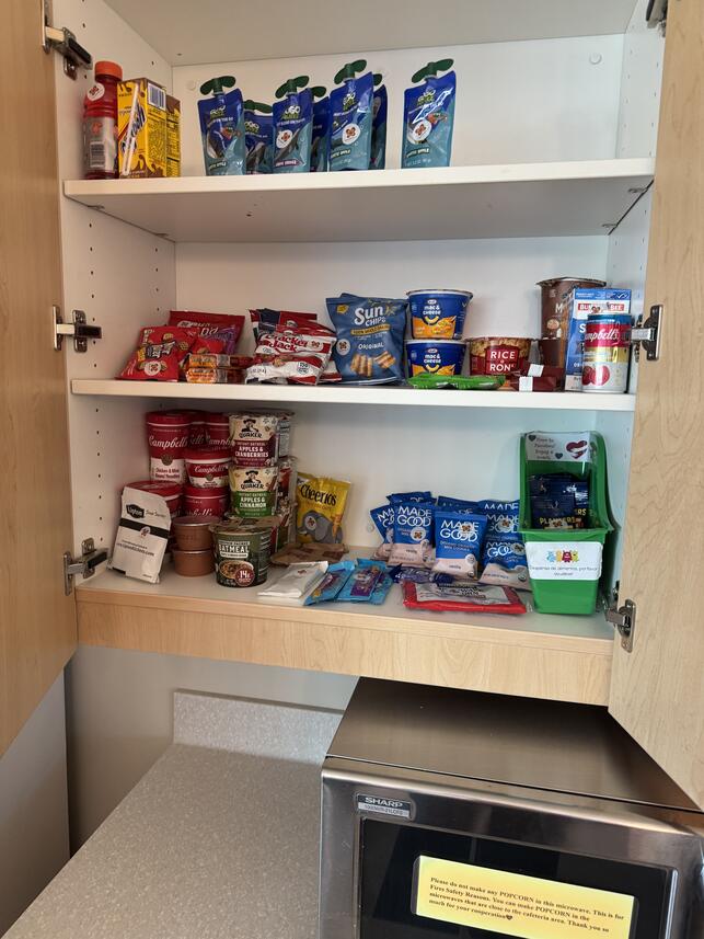 Meals of Hope moment at the hospital
